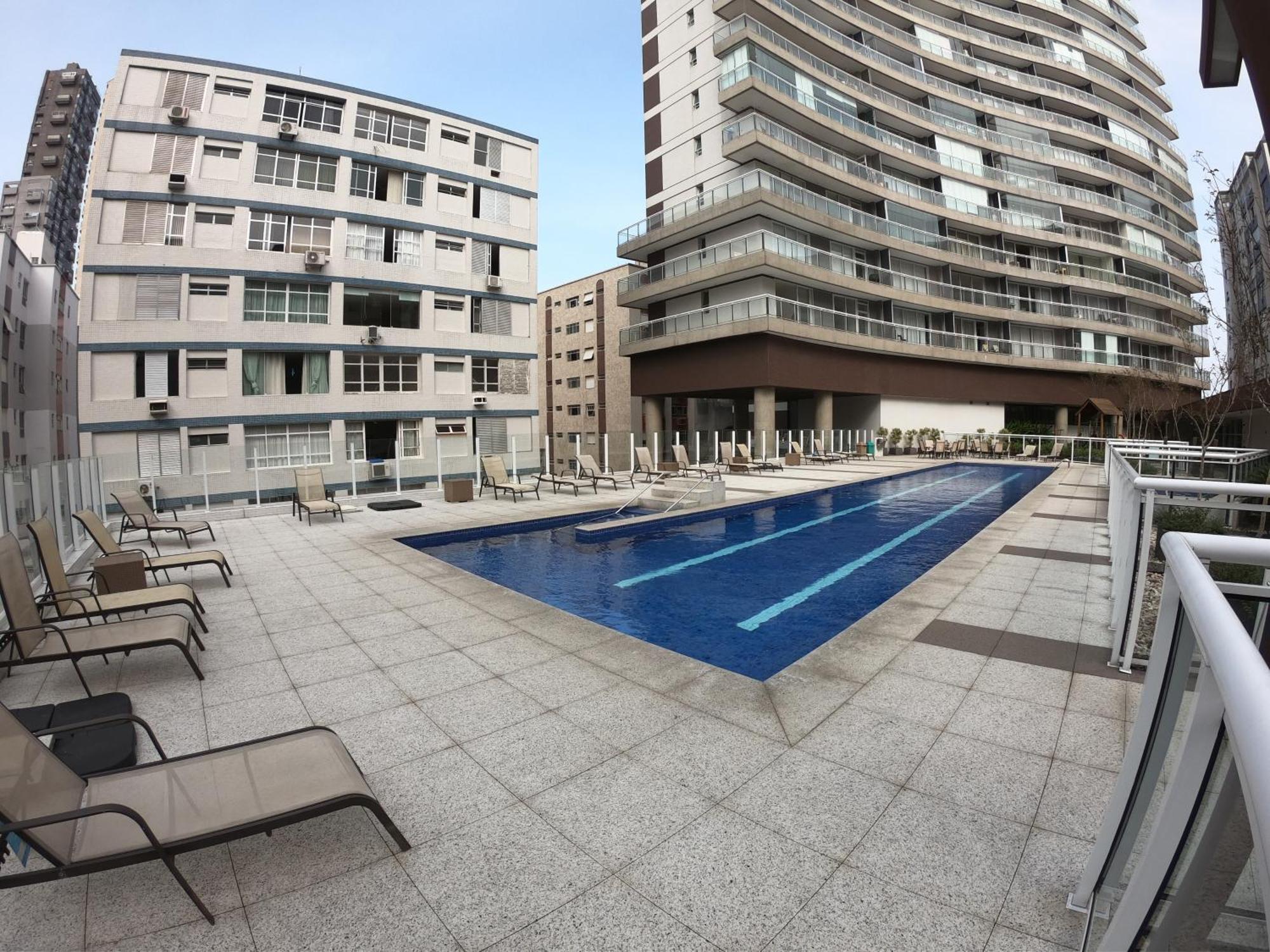 Book Santos - Unlimited 3202 - 2 Quartos Alto Padrao Vista Mar Luaran gambar