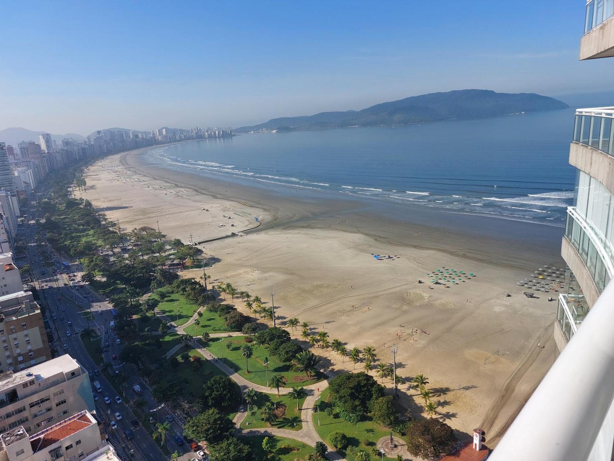 Book Santos - Unlimited 3202 - 2 Quartos Alto Padrao Vista Mar Luaran gambar